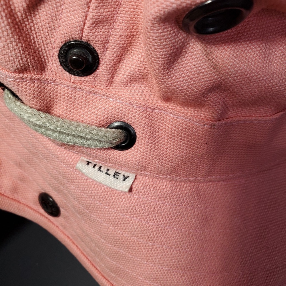 Tilley Heritage Endurables Pink‎ Bucket Hat Size 7 1/4 Medium Made In Canada - Picture 7 of 10